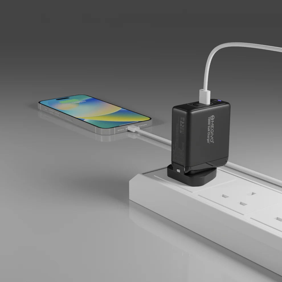 MEGIVO World Link 100W GaN Charger (Black)