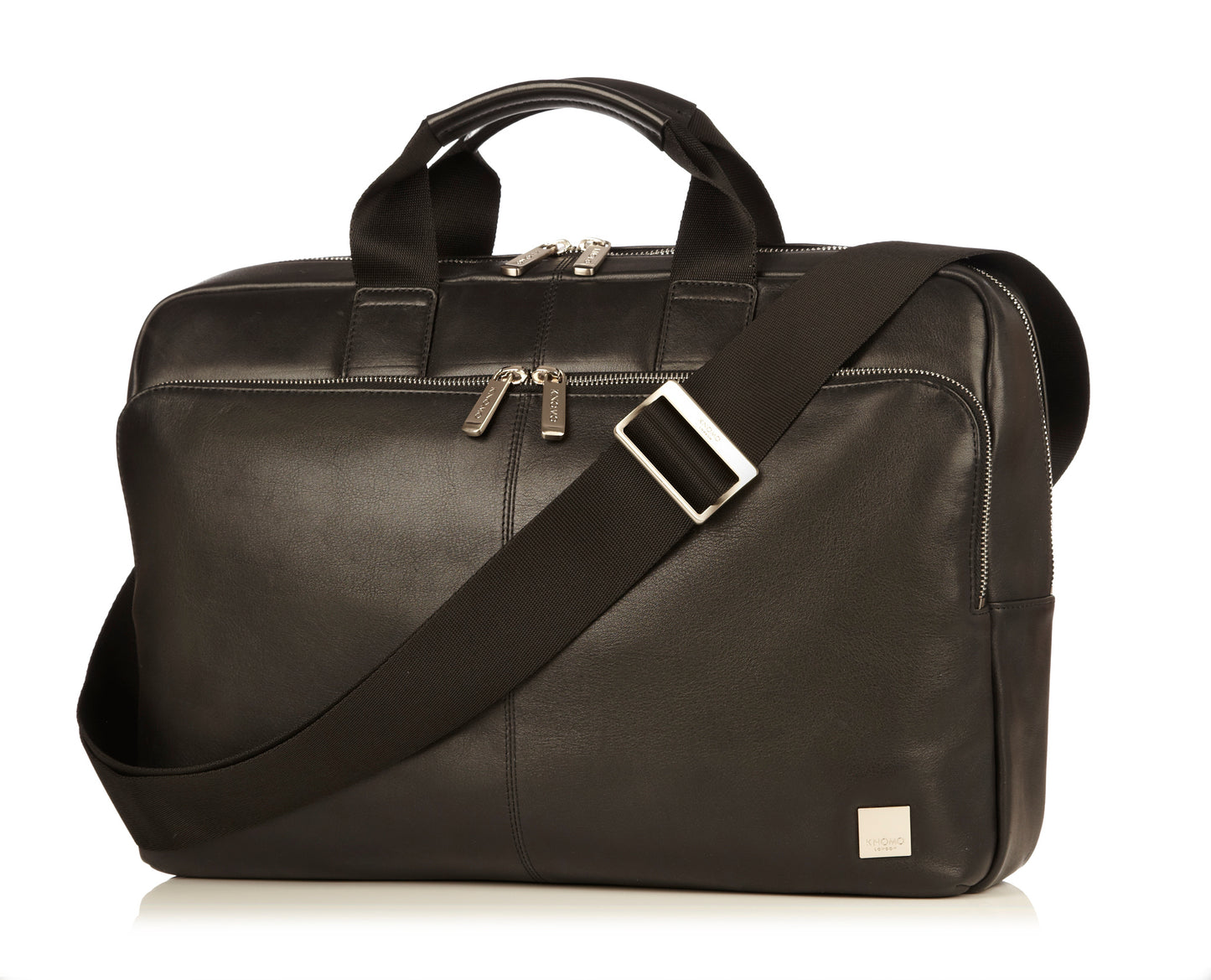 NEWBURY Leather Briefcase 15" (Black)