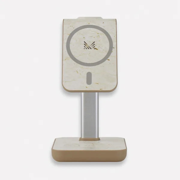 MONOCOZZI Motif | 3 in 1 Wireless Charging Stand (Cream Quartz)