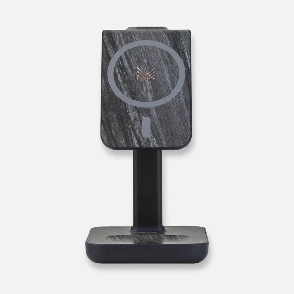 MONOCOZZI Motif | 3 in 1 Wireless Charging Stand (Marble Noir)