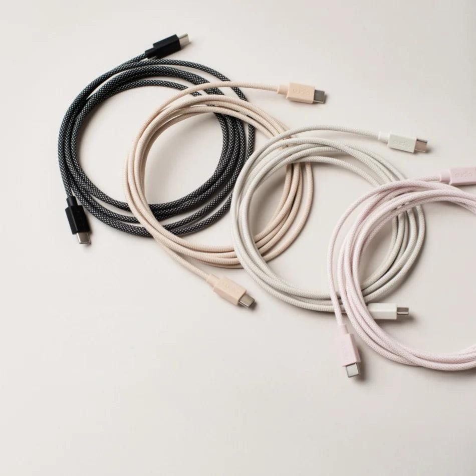 SUDIO C1-C Woven USB-C to USB-C Charging Cable (Pink)