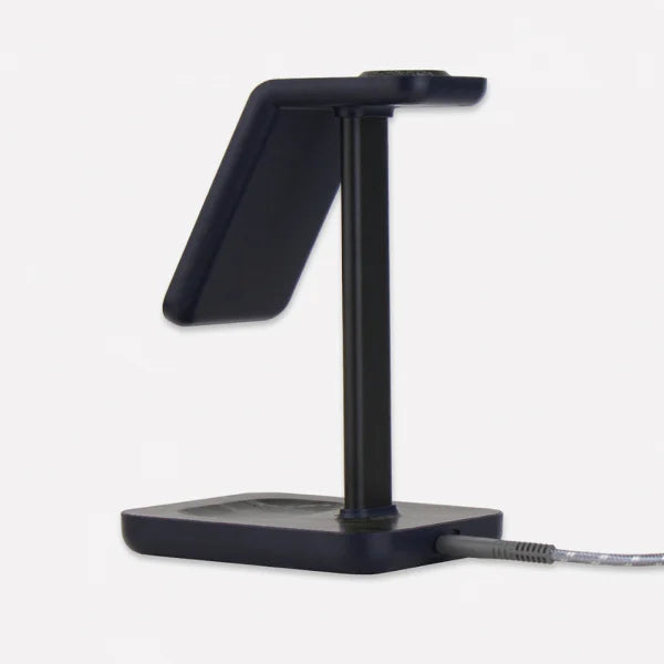 MONOCOZZI Motif | 3 in 1 Wireless Charging Stand (Marble Noir)