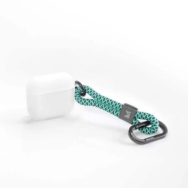 MONOCOZZI ESSENTIALS Dust Proof Translucent Soft Plastic Case for AirPods 3 with Strap (Green)
