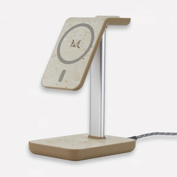 MONOCOZZI Motif | 3 in 1 Wireless Charging Stand (Cream Quartz)
