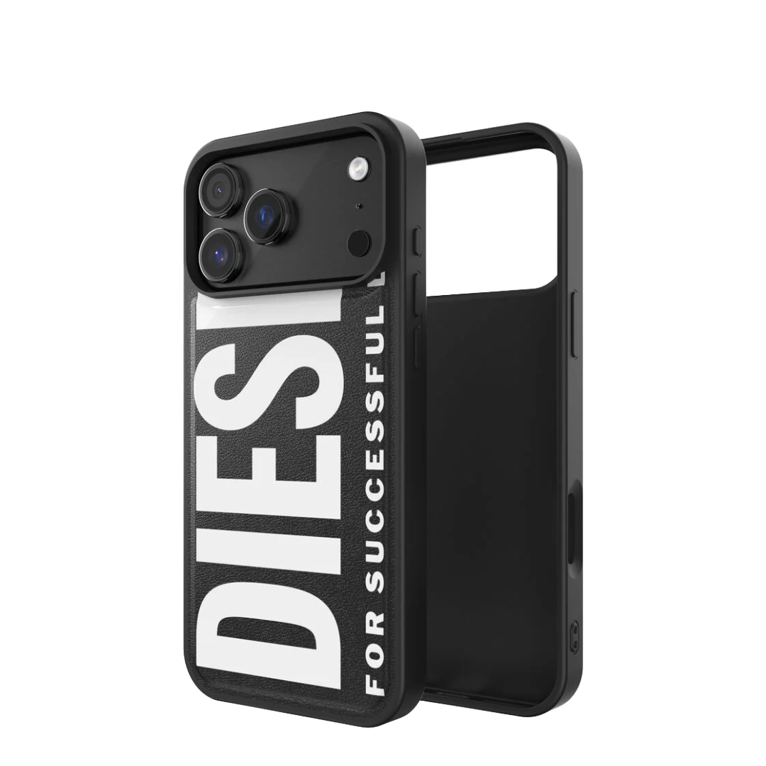 DIESEL Moulded case with MagSafe for iPhone 17 Pro Max (Black/White)