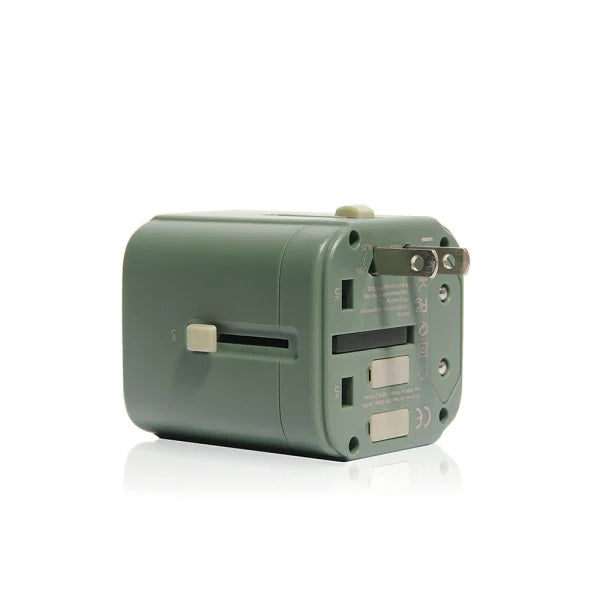 MONOCOZZI Bon Voyage 35W Travel Adaptor with 3 x USB and 2 x USB-C PD Connector (Green)