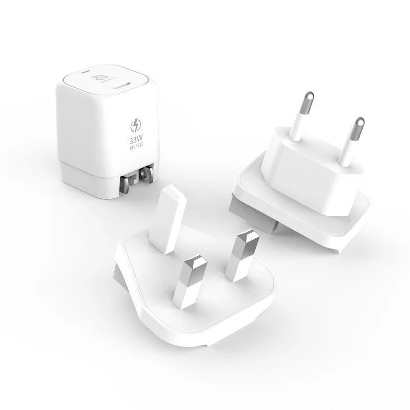 ADAM ELEMENTS OMNIA P3 USB-C 33W Compact Wall Charger (Black)