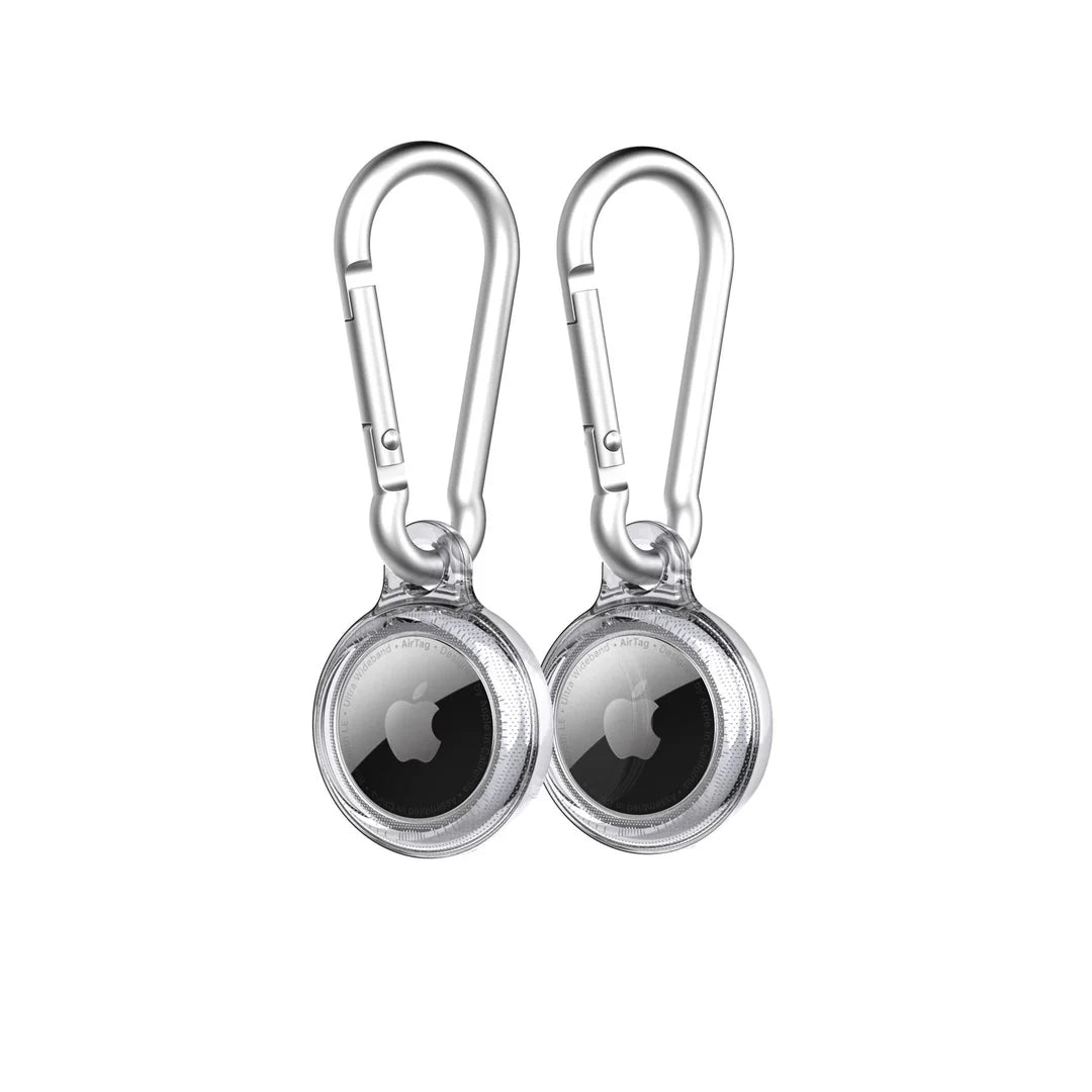 TECH 21 EvoClear Apple AirTag Case Bundle (x2) (Clear)