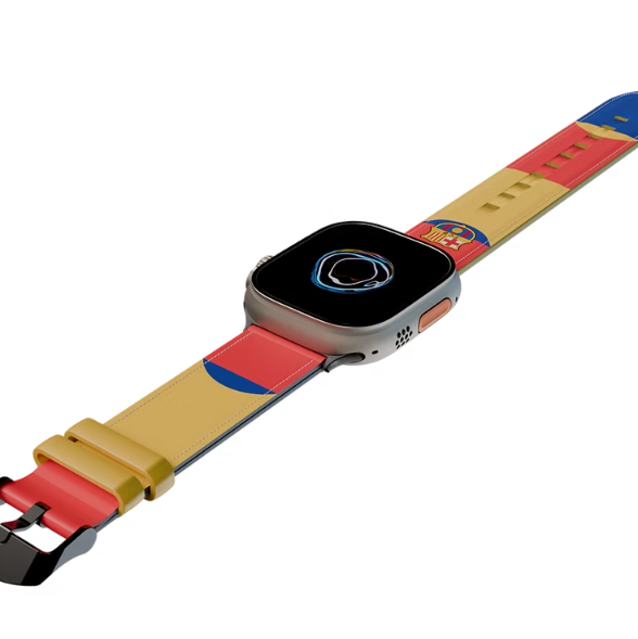 FC BARCELONA Apple Watch Band Real Leather 44/45" MF