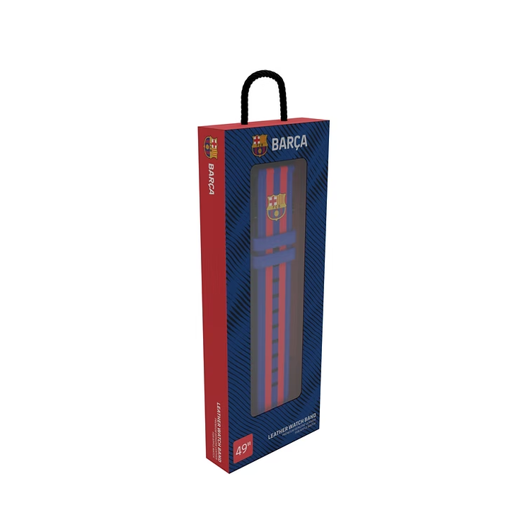 FC BARCELONA Apple Watch Band Real Leather 49" BG