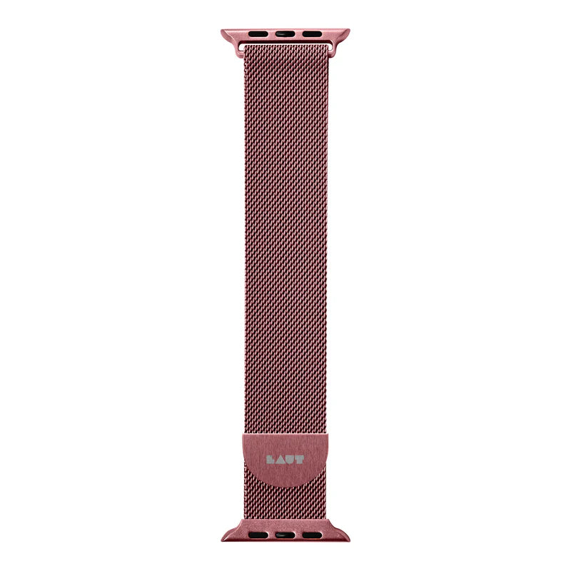 LAUT Steel Loop Watch Strap for Apple Watch Series 4-10 & SE & ULTRA 42/41/40mm (Rose Gold)