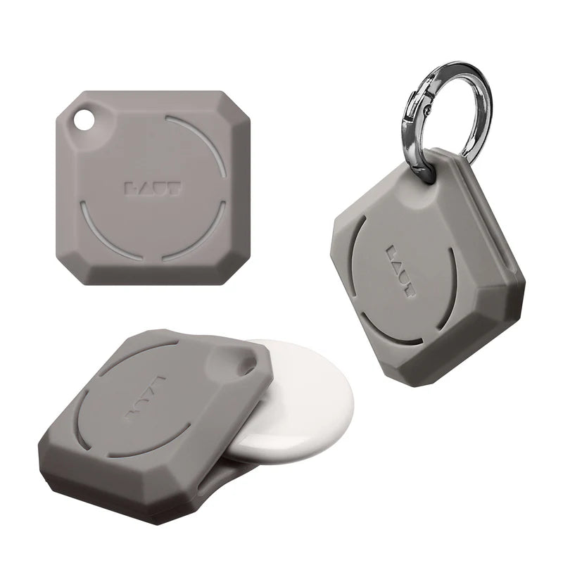 LAUT HUEX GEM case for AirTag (Grey)