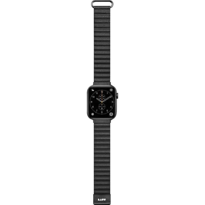 LAUT NOVI LUXE Watch Strap for Apple Watch Series 4-10 & SE & ULTRA 49/46/45/44mm (Midnight)