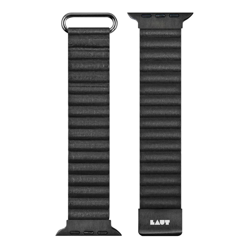 LAUT NOVI LUXE Watch Strap for Apple Watch Series 4-10 & SE & ULTRA 49/46/45/44mm (Midnight)