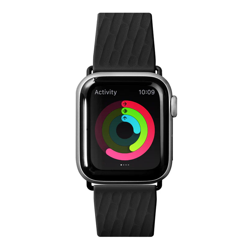 LAUT ACTIVE 2.0 Sport Watch Strap for Apple Watch Series 4-10 & SE & ULTRA 49/46/45/44mm (Black)