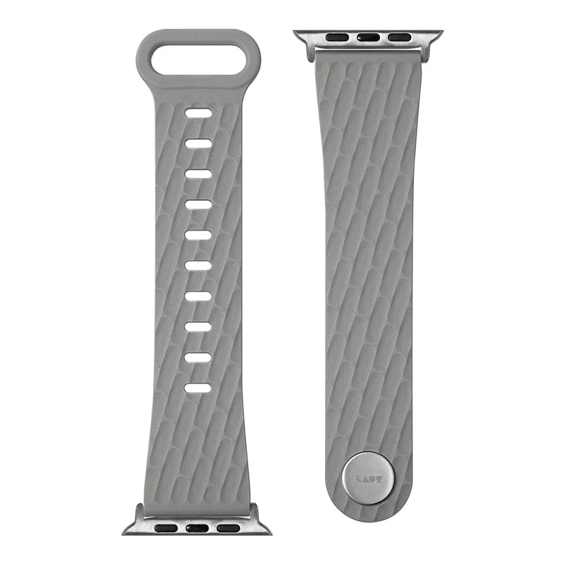 LAUT ACTIVE 2.0 Sport Watch Strap for Apple Watch Series 4-10 & SE & ULTRA 49/46/45/44mm (Fog Grey)