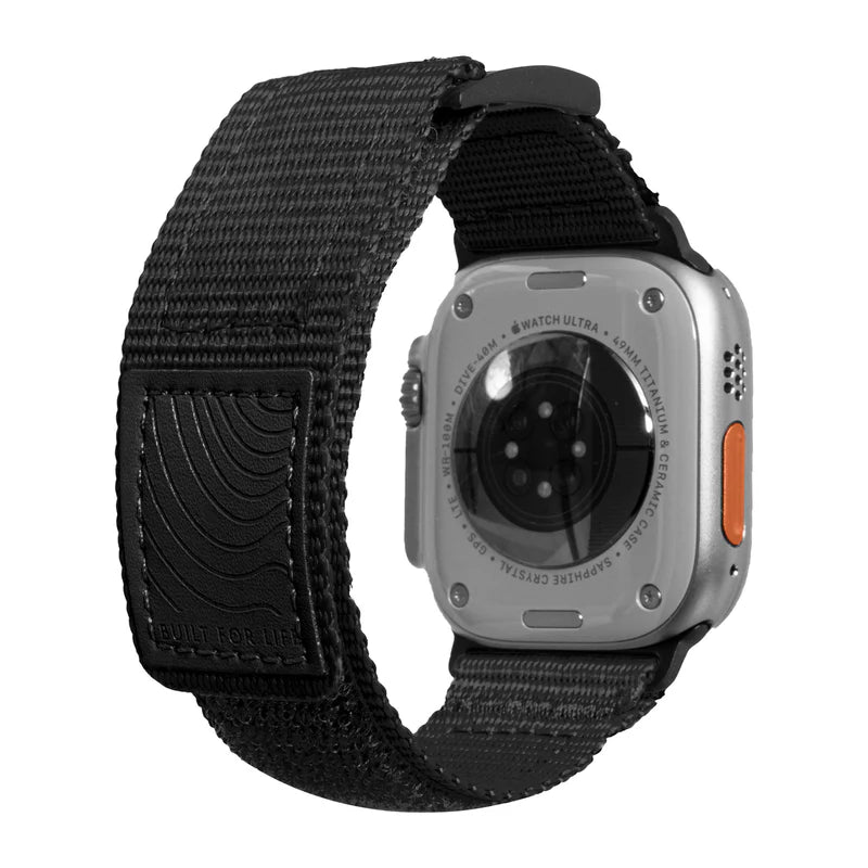 LAUT CHAMPS SPORT Watch Strap for Apple Watch Series 4-10 & SE & ULTRA 44/45/46/49mm (Black)