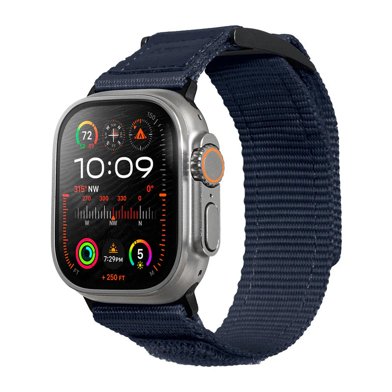 LAUT CHAMPS SPORT Watch Strap for Apple Watch Series 4-10 & SE & ULTRA 44/45/46/49mm (Blue)