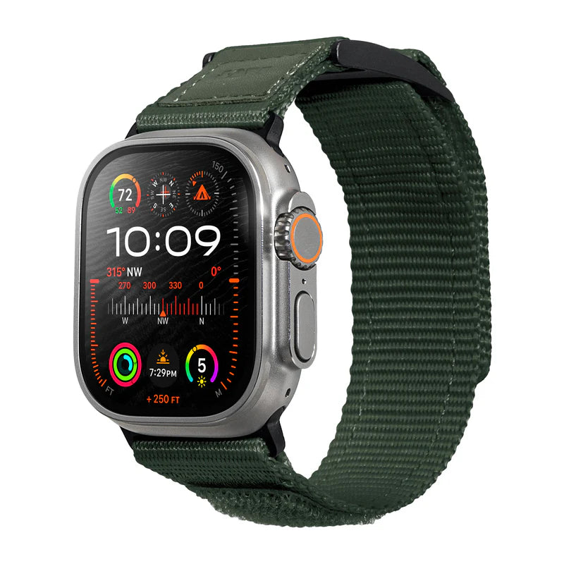 LAUT CHAMPS SPORT Watch Strap for Apple Watch Series 4-10 & SE & ULTRA 44/45/46/49mm (Green)