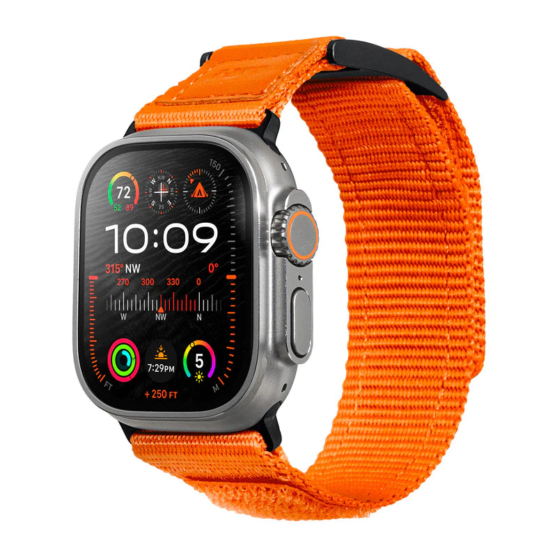 LAUT CHAMPS SPORT Watch Strap for Apple Watch Series 4-10 & SE & ULTRA 44/45/46/49mm (Orange)