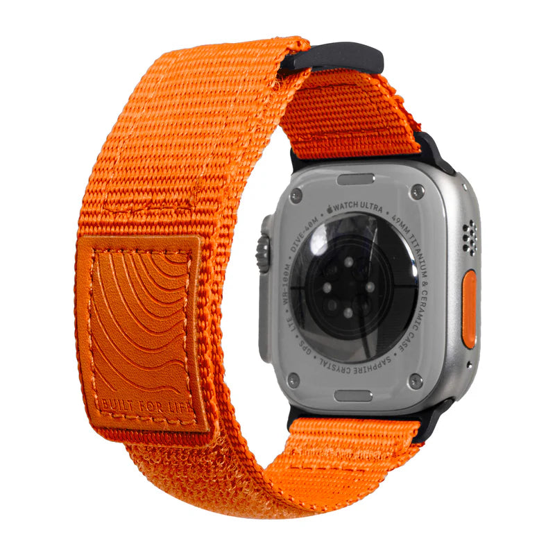 LAUT CHAMPS SPORT Watch Strap for Apple Watch Series 4-10 & SE & ULTRA 44/45/46/49mm (Orange)