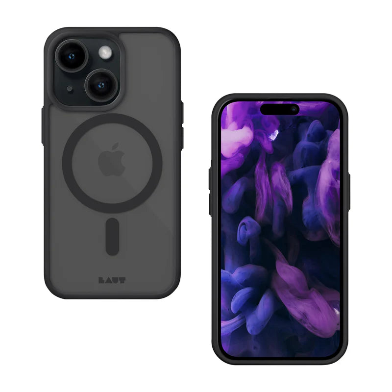 LAUT HUEX PROTECT case for iPhone 15 Plus (6.7") (Black)