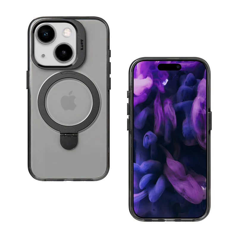 LAUT REVIVE PROP case for iPhone 15 Plus (6.7") (Black Crystal)