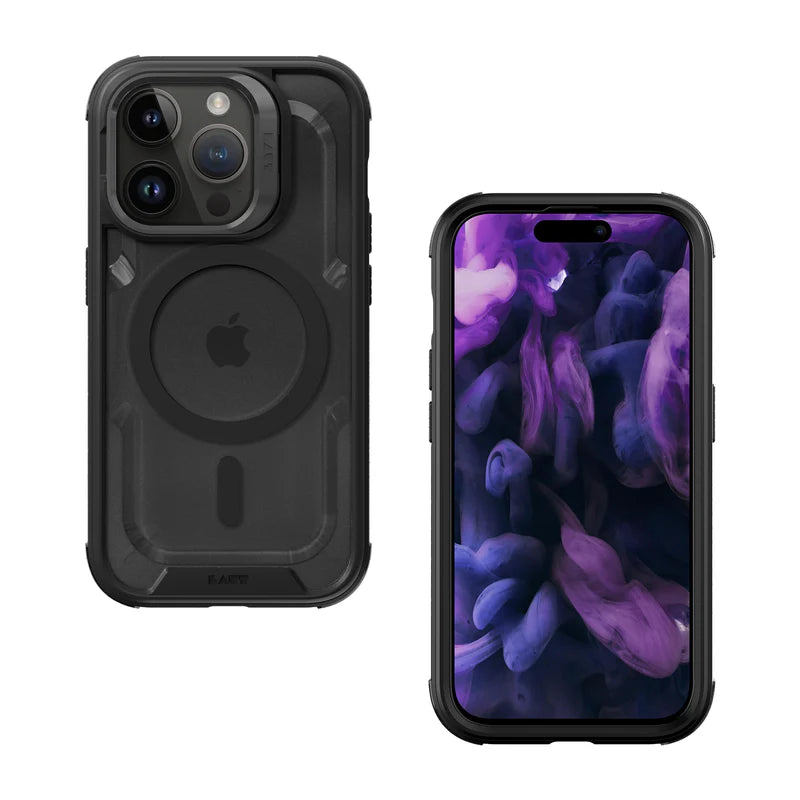 LAUT CRYSTAL MATTER case for iPhone 15 Pro (6.1") (Black)