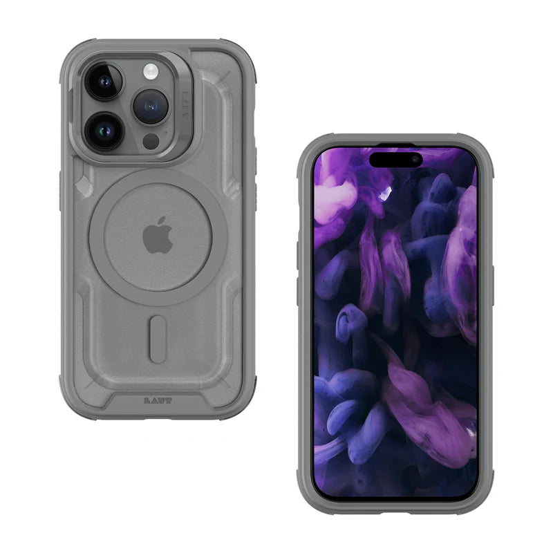 LAUT CRYSTAL MATTER case for iPhone 15 Pro (6.1") (Grey)