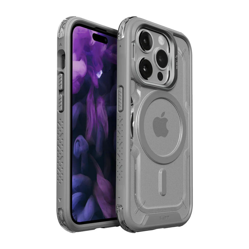 LAUT CRYSTAL MATTER case for iPhone 15 Pro (6.1") (Grey)