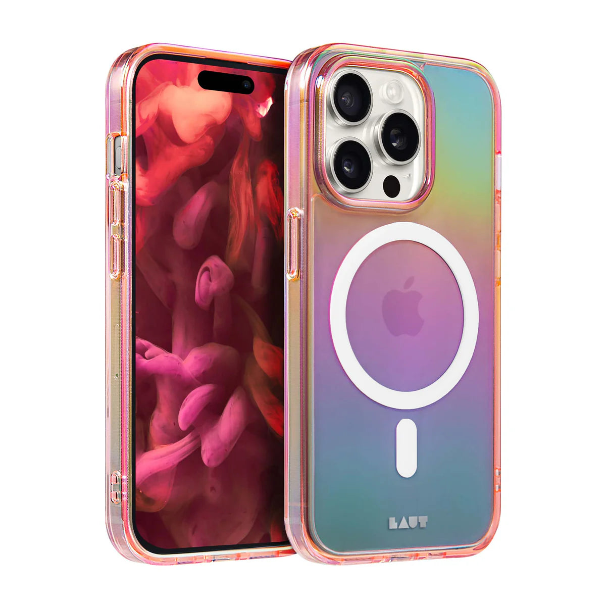 LAUT HOLO case for iPhone 15 Pro (6.1") (Pink)