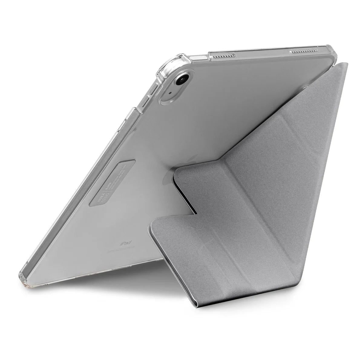 LAUT HUEX FOLIO Versatile Stand case with Stylus Pen Slot for iPad 10.9" ((A16) 11th Gen, 2025 / 10th Gen, 2022) (Grey)