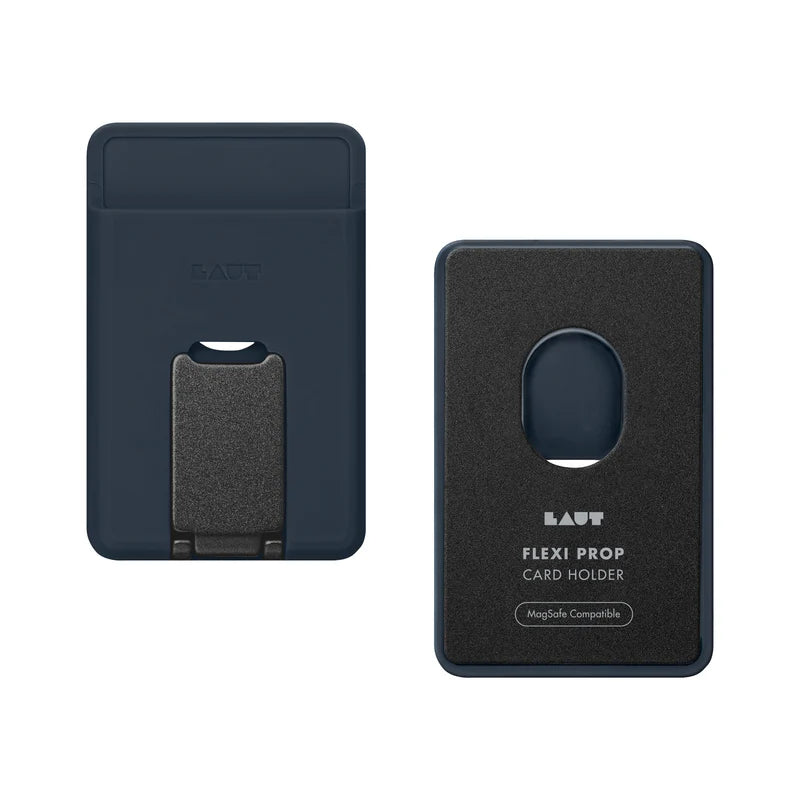 LAUT FLEXI PROP Card Holder Compatible with MagSafe (Dark Blue)