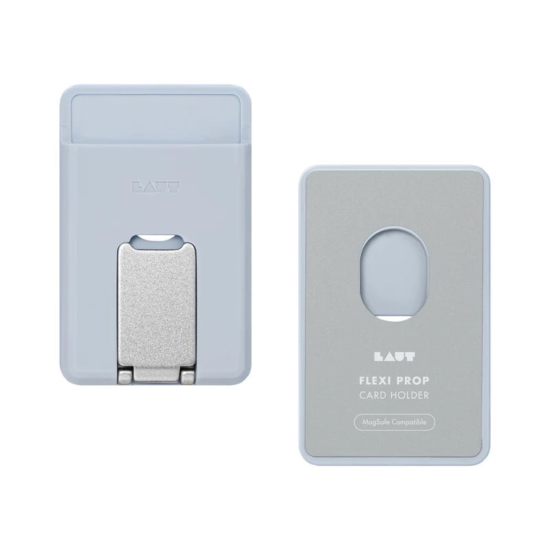 LAUT FLEXI PROP Card Holder Compatible with MagSafe (Light Blue)
