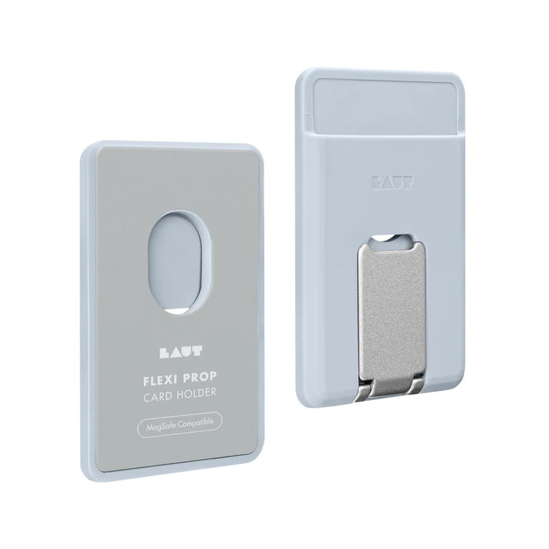 LAUT FLEXI PROP Card Holder Compatible with MagSafe (Light Blue)