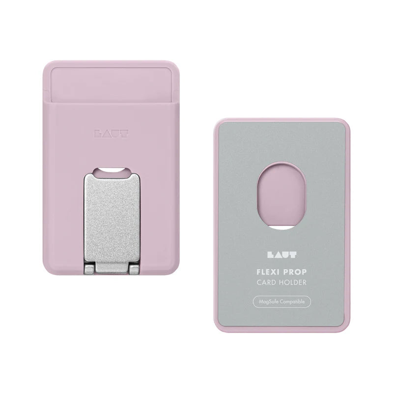 LAUT FLEXI PROP Card Holder Compatible with MagSafe (Pink)