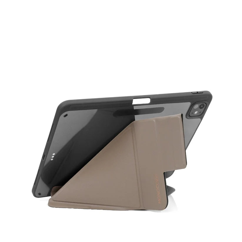 MONOCOZZI LUCID REFINED FOLIO Full Protection Folio Case for iPad Air 11" (2024) (Elephant Grey)