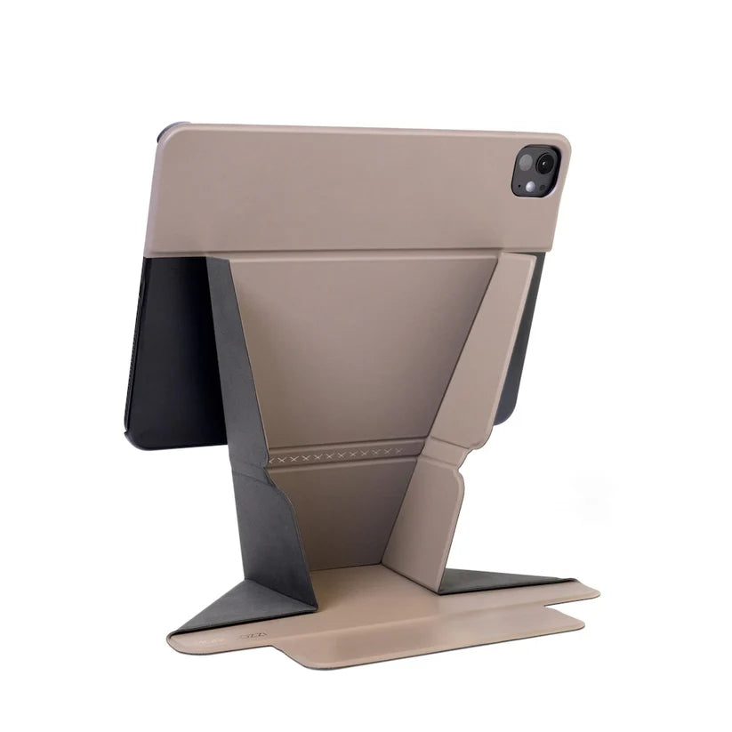 MONOCOZZI LUCID REFINED RAISE FOLIO Full Protection Standing Folio Case for iPad Air 11" (2024) (Elephant Grey)