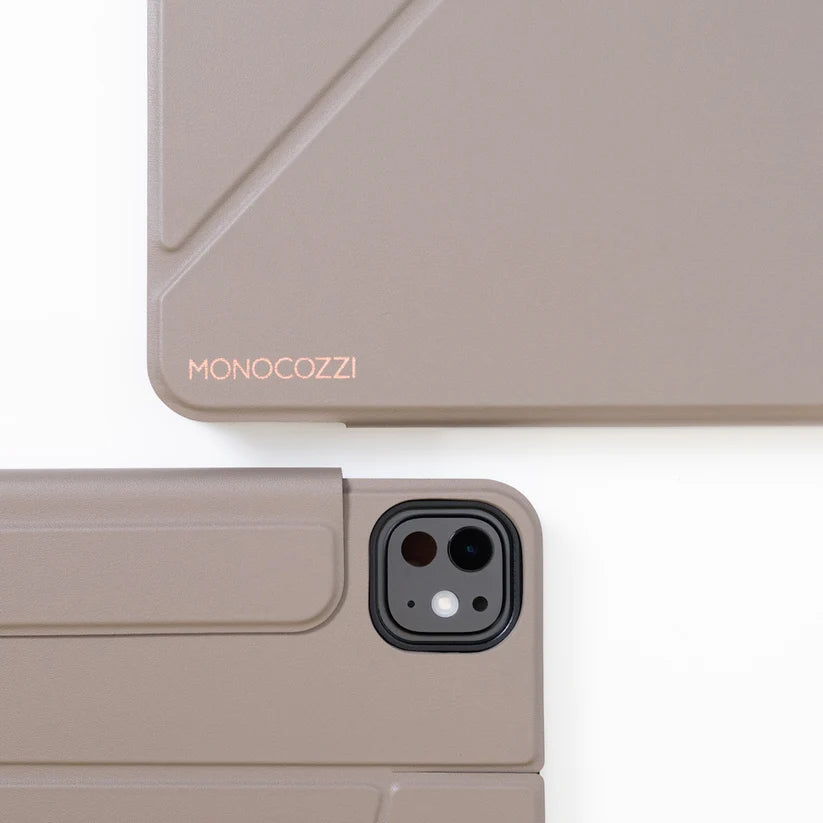 MONOCOZZI LUCID REFINED RAISE FOLIO Full Protection Standing Folio Case for iPad Pro 11" (2024) (Elephant Grey)