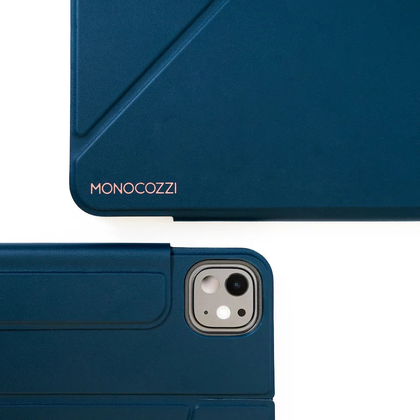 MONOCOZZI LUCID REFINED RAISE FOLIO Full Protection Standing Folio Case for iPad Pro 11" (2024) (Midnight Blue)