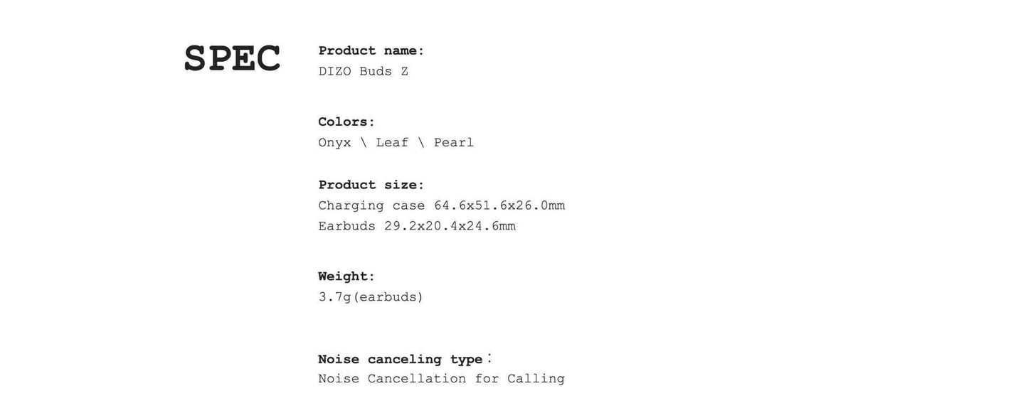 DIZO Buds Z (Onyx Black)