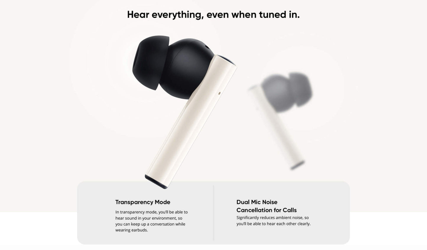 DIZO GoPods (Creme White)