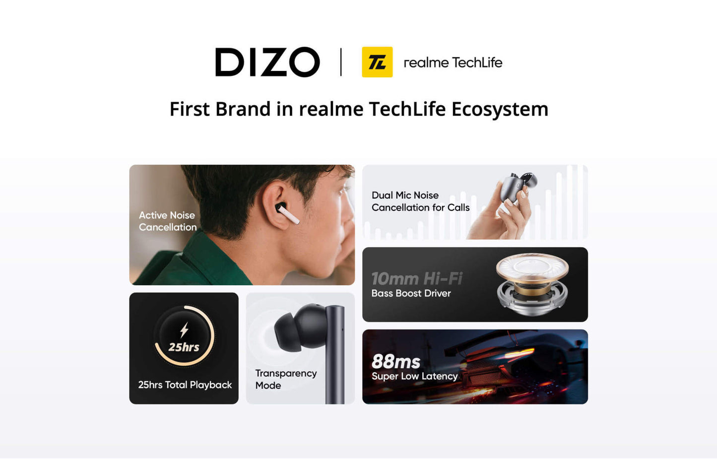 DIZO GoPods (Creme White)