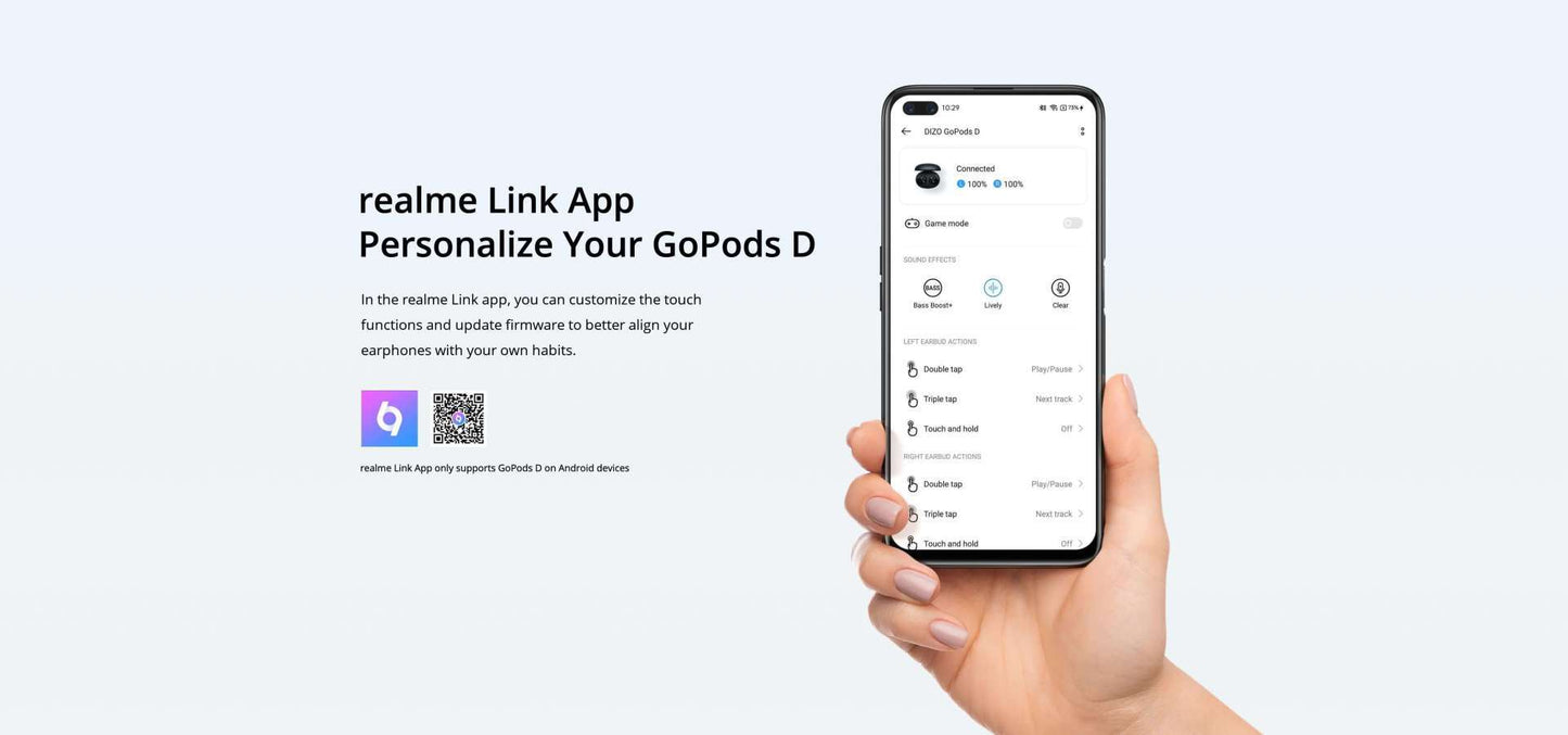 DIZO GoPods D (Black)