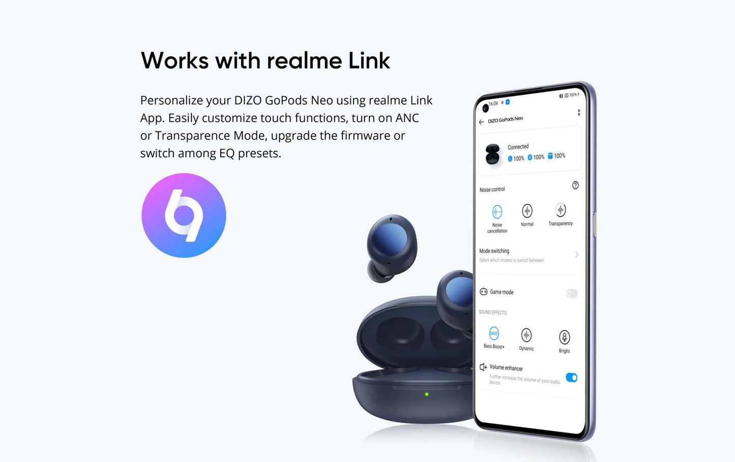 DIZO GoPods Neo (Deep Blue)