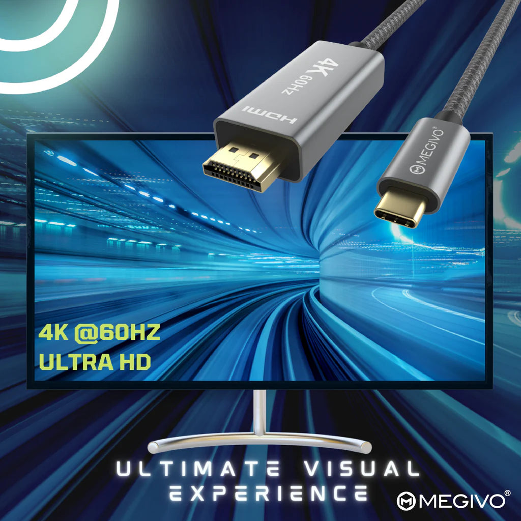 MEGIVO USB-C to HDMI Cable - Platinum Series