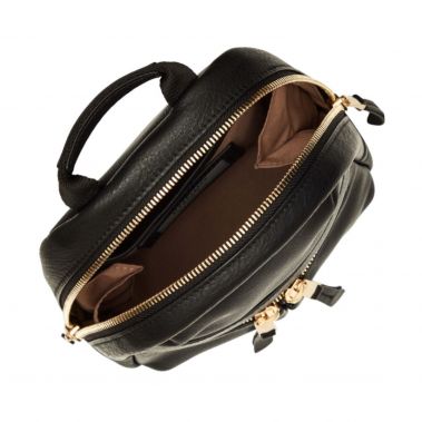 BEAUCHAMP XXS Leather Backpack / X-Body (Black)