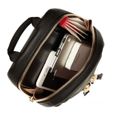 BEAUCHAMP XXS Leather Backpack / X-Body (Black)