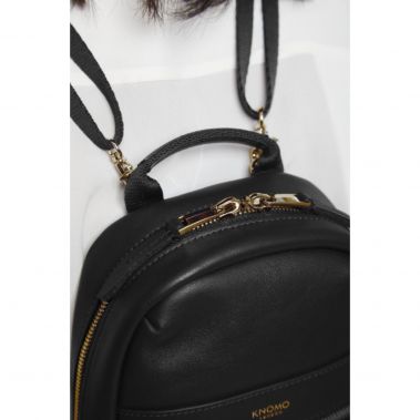 BEAUCHAMP XXS Leather Backpack / X-Body (Black)