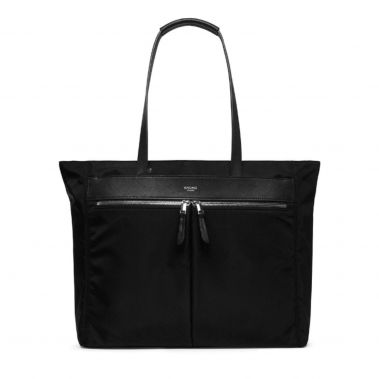 GROSVENOR PLACE L Tote 15'' (Black/Silver Hardware)